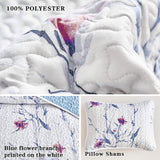 NNEDSZ Dreamy Floral Pastel Elegant 3 Pc Bedspread & Pillow Cover Set