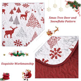 NNEDSZ Snowflake Pattern nordic Christmas Queen Bedspread Set
