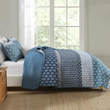 NNEDSZ Classic Hydrangea Soft Quilted 3 Pc Bedspread & Pillow Cover Set