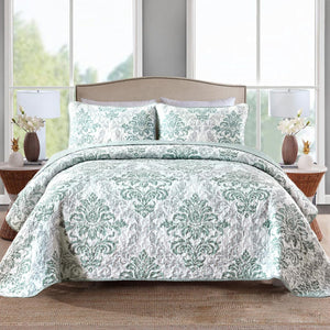 NNEDSZ Minimalist Sleek Textured 3 Pc Bedspread & Pillow Cover Set