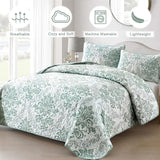 NNEDSZ Minimalist Sleek Textured 3 Pc Bedspread & Pillow Cover Set