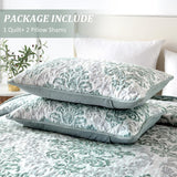 NNEDSZ Minimalist Sleek Textured 3 Pc Bedspread & Pillow Cover Set