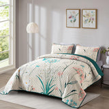 NNEDSZ Soft floaral Orchid Dream 3 Pc Bedspread & Pillow Cover Set
