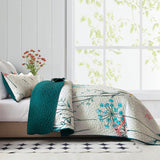 NNEDSZ Soft floaral Orchid Dream 3 Pc Bedspread & Pillow Cover Set