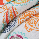NNEDSZ Embroidered Regal Lily Pattern 3 Pc Bedspread & Pillow Cover Set