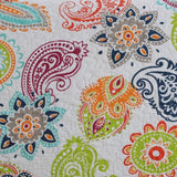 NNEDSZ Embroidered Regal Lily Pattern 3 Pc Bedspread & Pillow Cover Set