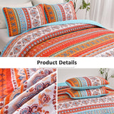 NNEDSZ Serene boho peony Plush 3 Pc Bedspread & Pillow Cover Set