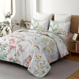 NNEDSZ Opulent Sapphire bloom classy 3 Pc Bedspread & Pillow Cover Set