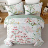NNEDSZ Opulent Sapphire bloom classy 3 Pc Bedspread & Pillow Cover Set
