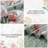 NNEDSZ Opulent Sapphire bloom classy 3 Pc Bedspread & Pillow Cover Set