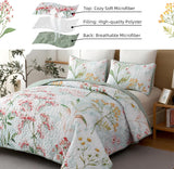 NNEDSZ Opulent Sapphire bloom classy 3 Pc Bedspread & Pillow Cover Set