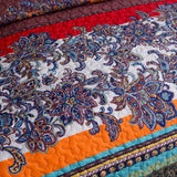 NNEDSZ Rusty Boho floral Chic 3 Pc Bedspread & Pillow Cover Set