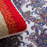 NNEDSZ Rusty Boho floral Chic 3 Pc Bedspread & Pillow Cover Set