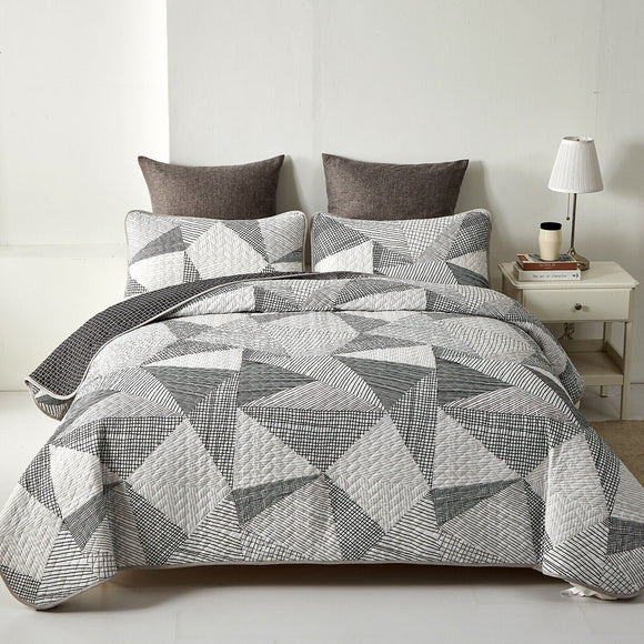 NNEDSZ Charming urban pattern 3 Pc Bedspread & Pillow Cover Set