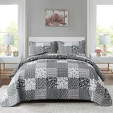 NNEDSZ Lush Blush patch Floral 3 Pc Bedspread & Pillow Cover Set