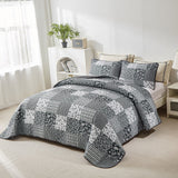 NNEDSZ Lush Blush patch Floral 3 Pc Bedspread & Pillow Cover Set