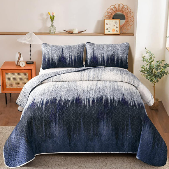 NNEDSZ Feminine cave stalactites pattern 3 Pc Bedspread & Pillow Cover Set