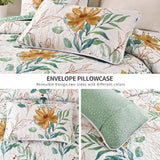 NNEDSZ Serene green Blossom Cozy 3 Pc Bedspread & Pillow Cover Set