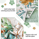 NNEDSZ Serene green Blossom Cozy 3 Pc Bedspread & Pillow Cover Set