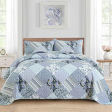 NNEDSZ Radiant Summer Breeze patchwork 3 Pc Bedspread & Pillow Cover Set