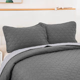 NNEDSZ Plain Soft 3 Pc Bedspread & Pillow Cover Set