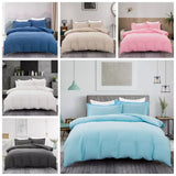 NNEDSZ 100% cotton Premium Doona Duvet Quilt Cover Set with Soft Pillowcases - Blue-Super King