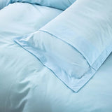 NNEDSZ 100% cotton Premium Doona Duvet Quilt Cover Set with Soft Pillowcases - Aqua-King