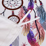 NNEDSZ Dream catcher Printed Duvet Cover Set with Matching Pillowcases - white-King single