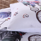 NNEDSZ Dream catcher Printed Duvet Cover Set with Matching Pillowcases - white-Super King