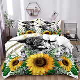 NNEDSZ Luxury Feel Satin Duvet Cover Set - Smooth & Breathable-Queen