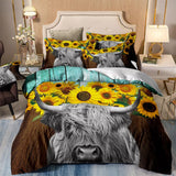 NNEDSZ Nature-Inspired Floral Duvet Cover Set - Hypoallergenic Fabric-Double