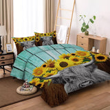 NNEDSZ Nature-Inspired Floral Duvet Cover Set - Hypoallergenic Fabric-Double