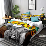 NNEDSZ Nature-Inspired Floral Duvet Cover Set - Hypoallergenic Fabric-Double