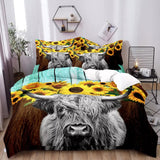 NNEDSZ Nature-Inspired Floral Duvet Cover Set - Hypoallergenic Fabric-Double
