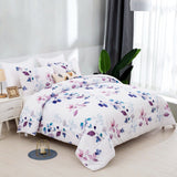 NNEDSZ Elegant Floral Cozy Soft 3 Pc Comforter & Pillow Cover Set