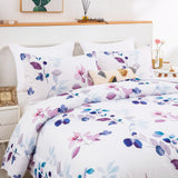 NNEDSZ Elegant Floral Cozy Soft 3 Pc Comforter & Pillow Cover Set