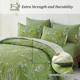 NNEDSZ Vintage Delicate green bloom 3 Pc Comforter & Pillow Cover Set