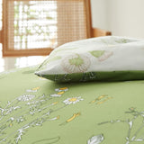 NNEDSZ Vintage Delicate green bloom 3 Pc Comforter & Pillow Cover Set
