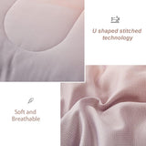 NNEDSZ Girls Comforter Set, King Size, Ombre Blue Pink Rainbow 3-Piece Bedding Collection