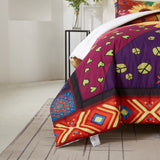 NNEDSZ Floral Sunflower Comforter Set, King Size, Quilted Bedding with Pillowcases