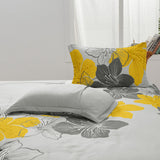 NNEDSZ Floral Comforter Set, King Size, Blue Floral 3-Piece Bedding, Soft Microfiber for All Seasons