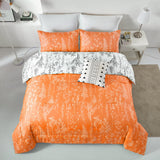 NNEDSZ Floral Comforter Set, Queen Size, Reversible Quilted Bedding with Pillowcases