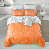 NNEDSZ Charming Autumn Warm oranage 3 Pc Comforter & Pillow Cover Set