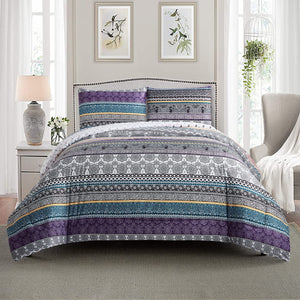 NNEDSZ Whimsical Winter Frosty Elegant 3 Pc Comforter & Pillow Cover Set