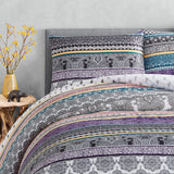 NNEDSZ Whimsical Winter Frosty Elegant 3 Pc Comforter & Pillow Cover Set