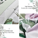 NNEDSZ Floral Comforter Set, King Size, Green Floral 3-Piece Bedding, Soft Microfiber for All Seasons