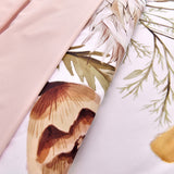 NNEDSZ Floral Comforter Set, King Size, Blush Floral 3-Piece Bedding, Soft Microfiber for All Seasons