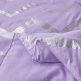 NNEDSZ Soft Purple Comforter Set, Queen Size, Plush 3-Piece Bedding with Pillowcases