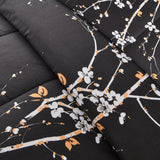 NNEDSZ Soft Leaves Comforter Set, King Size, Quilted Bedding with Pillowcases