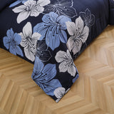 NNEDSZ King Comforter Set, Navy Blue Floral 3-Piece Bedding, Soft Microfiber for All Seasons